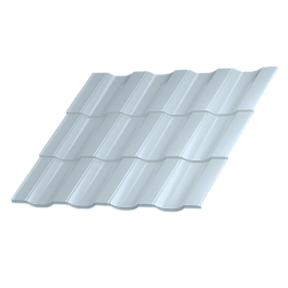 Металлочерепица Геркулес 30 1200/1150x0,4 мм, 9002 светло-серый глянцевый