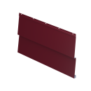 Металлосайдинг Корабельная доска 267/236x0,5 мм, 3005 винно-красный глянцевый