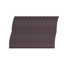 Металлосайдинг Блок хаус 383/355x0,5 мм, 8017 шоколадно-коричневый матовый