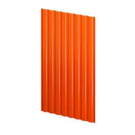 Профнастил С20 1150/1100x0,7 мм, 2004 оранжевый глянцевый