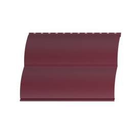 Металлосайдинг Блок хаус 383/355x0,5 мм, 3005 винно-красный матовый