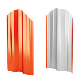 Штакетник М-образный 95x0,4 мм, 2011 насыщенный оранжевый