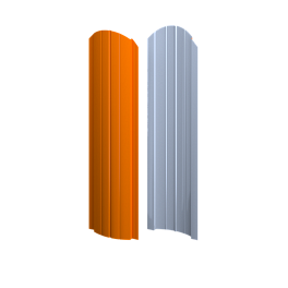 Штакетник Европланка Престиж 131x0,4 мм, 2011 насыщенный оранжевый
