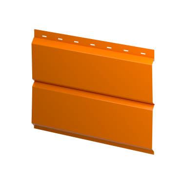 Металлосайдинг Л-брус 264/240x0,4 мм, 2011 насыщенный оранжевый