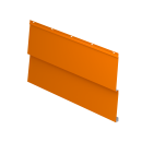 Металлосайдинг Корабельная доска 267/236x0,5 мм, 2011 насыщенный оранжевый