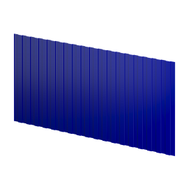 Профнастил С8 1200/1150x0,3 мм, 5002 ультрамариново-синий глянцевый