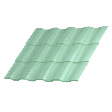 Профиль Орион 30 1200/1150x0,45 мм, 6019 бело-зеленый глянцевый