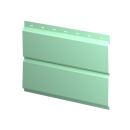 Металлосайдинг Л-брус 264/240x0,4 мм, 6019 бело-зеленый глянцевый