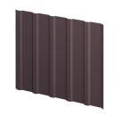 Профнастил К20 1185/1120x0,5 мм, 8017 шоколадно-коричневый стальной бархат