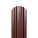 Штакетник Евротрапеция 117x0,45 мм, 8017 шоколадно-коричневый глянцевый