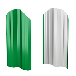 Штакетник М-образный 95x0,45 мм, 6002 лиственно-зеленый глянцевый