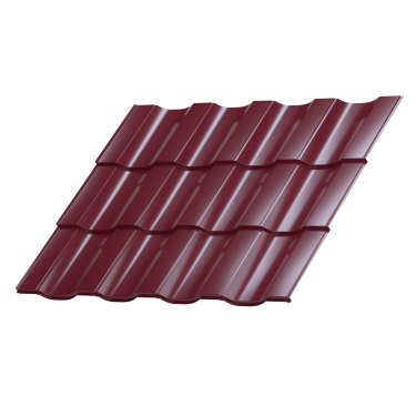 Профиль Орион 25 1200/1150x0,45 мм, 3005 винно-красный глянцевый