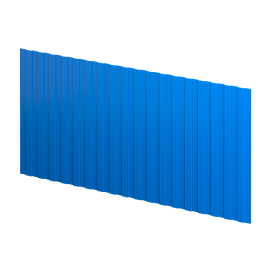 Профнастил С8 1200/1150x0,5 мм, 5015 небесно-синий глянцевый