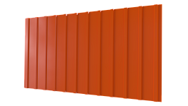 Профнастил С10 1170/1100x0,3 мм, 2004 оранжевый глянцевый
