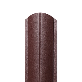 Штакетник Европланка 126x0,5 мм, 8017 шоколадно-коричневый стальной бархат
