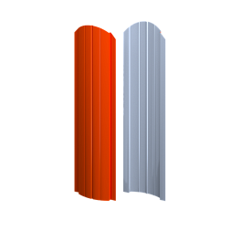 Штакетник Европланка Престиж 131x0,4 мм, 2004 оранжевый глянцевый