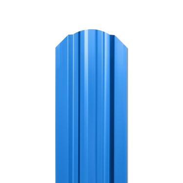 Штакетник Евротрапеция 117x0,4 мм, 5015 небесно-синий глянцевый