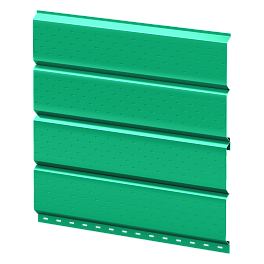 Софит Л-брус перфорированный 264/241x0,4 мм, 6029 мятно-зеленый глянцевый