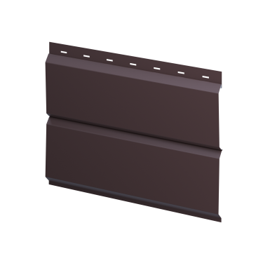 Металлосайдинг Л-брус 264/240x0,45 мм, 8017 шоколадно-коричневый матовый