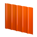 Профнастил К20 1185/1120x0,5 мм, 2004 оранжевый глянцевый