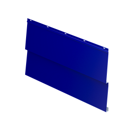 Металлосайдинг Корабельная доска 267/236x0,5 мм, 5002 ультрамариново-синий глянцевый