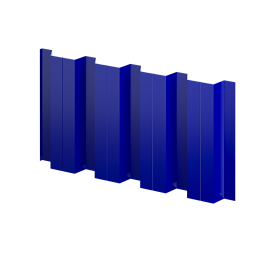 Профнастил Н60 902/845x0,5 мм, 5002 ультрамариново-синий глянцевый