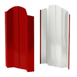Штакетник М-образный Престиж 118x0,5 мм, 3020 транспортный красный глянцевый