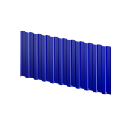 Профнастил С21 1051/1000x0,5 мм, 5002 ультрамариново-синий глянцевый