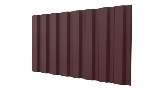 Профнастил С20A 1150/1100x0,45 мм, 3005 винно-красный матовый