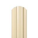Штакетник Евротрапеция 117x0,45 мм, 1014 слоновая кость глянцевый
