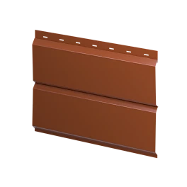 Металлосайдинг Л-брус 264/240x0,5 мм, 8004 медно-коричневый глянцевый