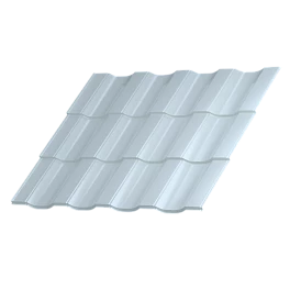 Металлочерепица Геркулес 25 1200/1150x0,45 мм, 9002 светло-серый глянцевый