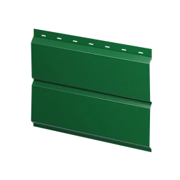 Металлосайдинг Л-брус 264/240x0,45 мм, 6002 лиственно-зеленый глянцевый