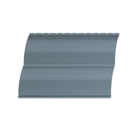 Металлосайдинг Блок хаус 383/355x0,4 мм, 7005 мышино-серый глянцевый
