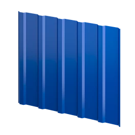 Профнастил К20 1185/1120x0,5 мм, 5005 сигнальный синий глянцевый