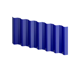 Профнастил НС35 1060/1000x0,65 мм, 5002 ультрамариново-синий глянцевый