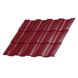 Металлочерепица Геркулес 30 1200/1150x0,4 мм, 3011 коричнево-красный глянцевый