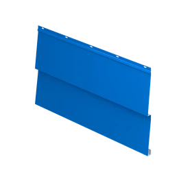 Металлосайдинг Корабельная доска 267/236x0,4 мм, 5015 небесно-синий глянцевый