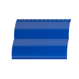 Металлосайдинг Блок хаус 383/355x0,4 мм, 5005 сигнальный синий глянцевый