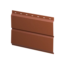Металлосайдинг Л-брус 264/240x0,5 мм, 8004 медно-коричневый матовый