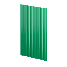 Профнастил С20 1150/1100x0,7 мм, 6029 мятно-зеленый глянцевый