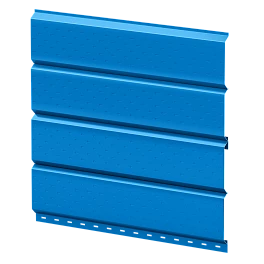 Софит Л-брус перфорированный 264/241x0,5 мм, 5015 небесно-синий глянцевый