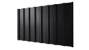 Профнастил С20B 1150/1100x0,65 мм, 9005 черный янтарь глянцевый