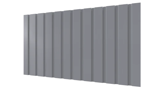 Профнастил С10 1155/1100x0,4 мм эконом, 7040 серое окно глянцевый