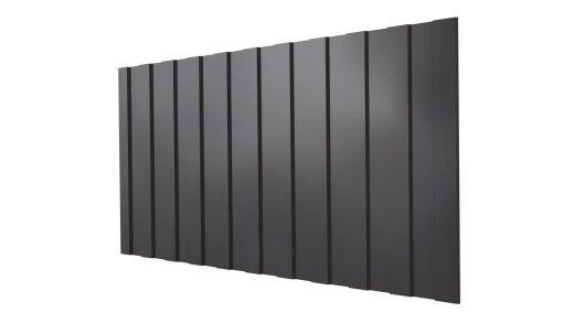 Профнастил С8 1200/1150x0,5 мм, 8019 серо-коричневый глянцевый