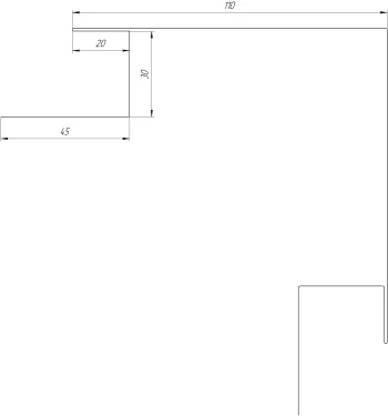 Планка угла наружного сложная Блок-хаус 110x110x2000 мм, 3020 транспортный красный глянцевый