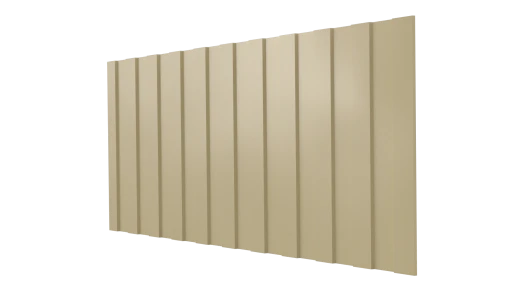 Профнастил С8 1200/1150x0,65 мм, 1014 слоновая кость глянцевый