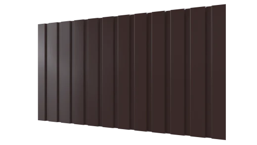 Профнастил С10 1155/1100x0,45 мм, 8017 шоколадно-коричневый глянцевый