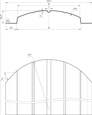 Штакетник Европланка Престиж 131x0,45 мм, 7024 графитовый серый матовый