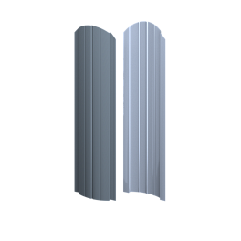 Штакетник Европланка Престиж 131x0,4 мм, 9006 бело-алюминиевый глянцевый
